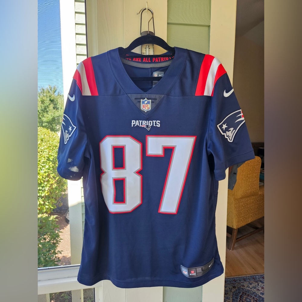 Rob Gronkowski New England Patriots Stitched Nike Dri-Fit Jersey-Size Men Large